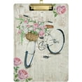 thumbnail image 1 of Coolnut Paris Romantic Flower Bi 12.5"x9" Clipboard, Acrylic Fashion Letter A4 Size Clipboards with Metal Clip for Nurses, Students,Teacher,Women, Man-Gold12x9in, 1 of 7