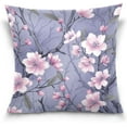thumbnail image 1 of Coolnut Peach Blossom Pillow Covers Soft Crystal Velvet Decor Giftsative Cushion Covers Square Throw Pillow Covers Home Decor Gifts for Sofa, 16×16 Inch, 1 of 7