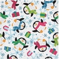 thumbnail image 1 of Coolnut Penguin Cloth Napkins Set of 6,Reusable Washable Polyester Dinner Table Napkins for Kitchen,Dining,Restaurant,Party Decoration, 1 of 7