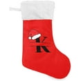 thumbnail image 1 of Coolnut Personalized Christmas Stockings 17.7 inch Customized Christmas Monograms K Xmas Stockings Socks Fireplace Hanging Stockings for Family Christmas Decoration, 1 of 6