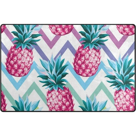 Coolnut Pineapple Area Rug Pad 20 x 31 Inch, 100% Light Weight Polyester Fabric for Living Bedroom