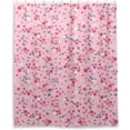thumbnail image 1 of Coolnut Pink Bohemian Flowers Shower Curtain Bathroom Decor Watercolor Shower Curtain Sets Fabric Cloth Bathroom Curtains with Hooks 60x72 Inch, 1 of 6