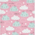 thumbnail image 1 of Coolnut Pink Cloud Polka Dots Napkins Reusable Washable Cloth Napkins Set of 4, Soft Comfortable Dinner Napkins for Family Weddings Holiday Party 20 X 20 Inch Washcloth Gift, 1 of 7