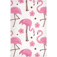 thumbnail image 1 of Coolnut Pink Flamingo Kitchen Dish Towel Set of 6, Soft Absorbent Drying Dishcloths Dish Towels with Hanging Loop for Kitchen Bathroom Bar Home Decor, 28 x 18 Inch Washcloth Gift, 1 of 7