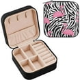 thumbnail image 1 of Coolnut Pink Flamingos Travel Jewelry Case for Women Girls,PU Leather Mini Jewelry Organizer Jewelry Holder, Portable Travel Jewelry Box for Earrings, Rings, Bracelets and Necklaces Women Gifts, 1 of 7