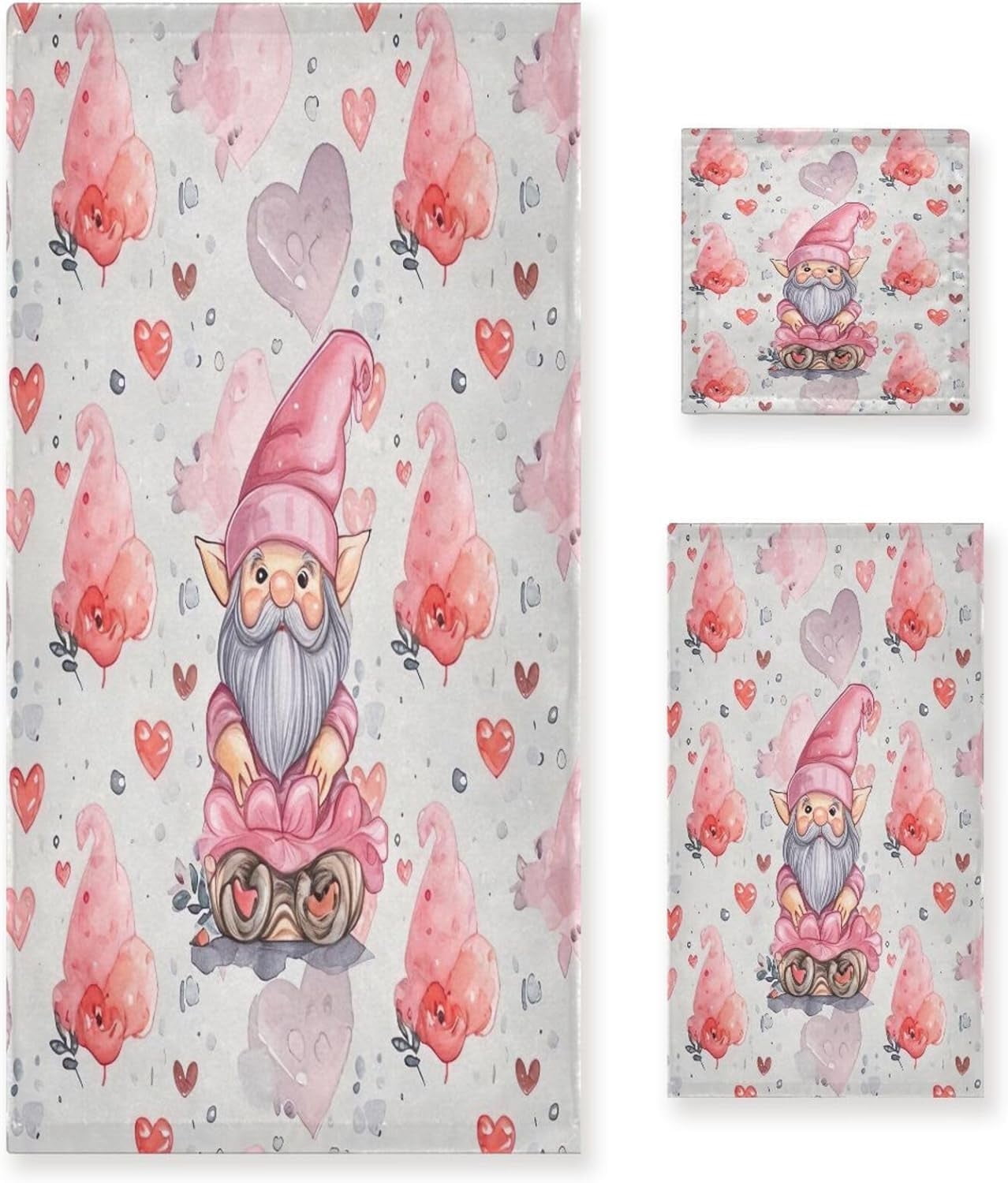 Senya Christmas Gnomes Hand Towels - Highly Absorbent Microfiber Towels For Bathroom, 30x15 Inches - View #4
