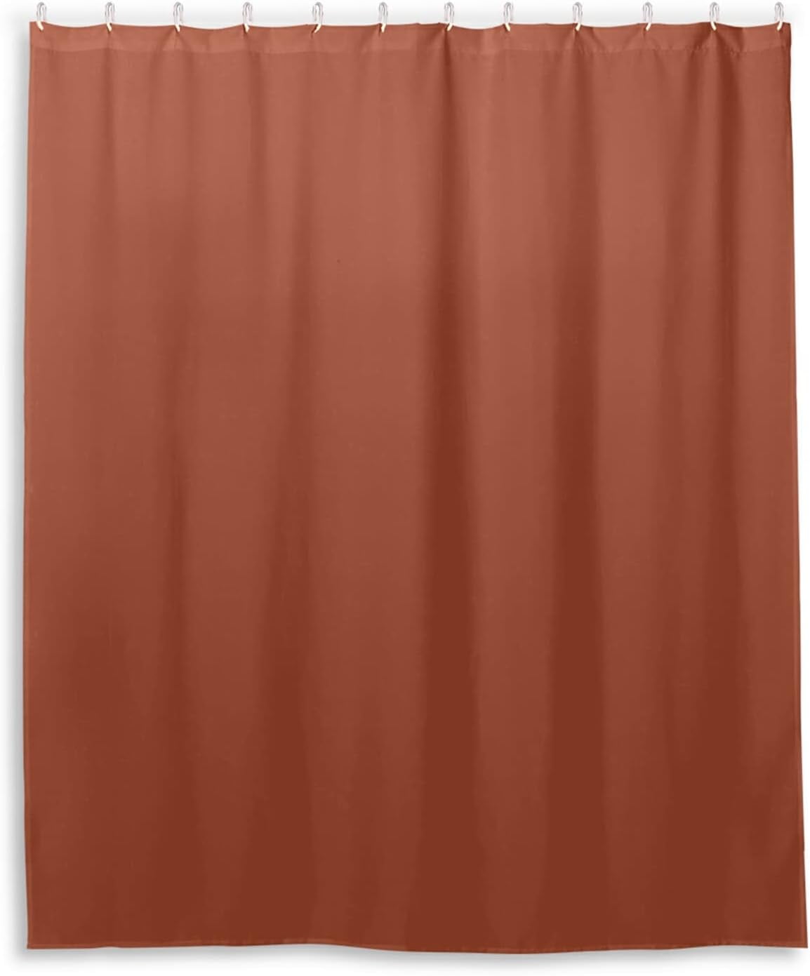 Coolnut Plain Clear Rust Solid Color Shower Curtain Bathroom Decor