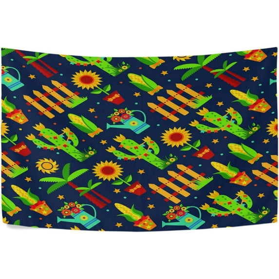 Coolnut Plant Sunflower Tapestry Aesthetic Tapestry Wall Hanging 60" x 51" Inches Home Decor Gifts