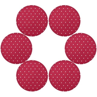 Colourful polka dot pattern original vinyl placemats