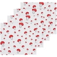 thumbnail image 1 of Coolnut Polka Dots Mushroom Washcloths Towels, Highly Absorbent and Soft Cotton Face Cloths, 6 Pack Quick Dry Wash Cloths - 12 X 12 Inches Washcloth Gift, 1 of 7