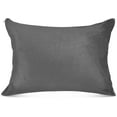 thumbnail image 1 of Coolnut Pure Plain Gray Zipped Velvet Pillowcases 20x30 in, Soft and Cozy Decor Giftsative Plush Pillow Case with Hidden Zipper for Bedroom, Sofa, Couch393, 1 of 7