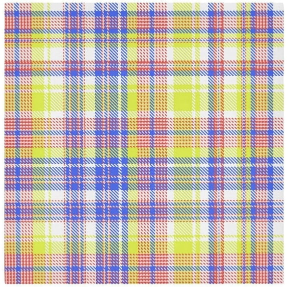 Coolnut Rainbow Plaid Cloth Napkins Set of 6, Durable Printed Washable Table Napkins for Valentines, Weddings, Dinners Parties Home Decor, 20 x 20 Inch Washcloth Gift