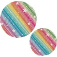 thumbnail image 1 of Coolnut Rainbow and Stars Trivets Pot Holders Set of 2 Potholders for Kitchens Pure Cotton Thread Weave Trivets,Hot Pads for Kitchens,Coasters,Placemats,Spoon Rest for Cooking Home Decor, 1 of 7