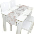 thumbnail image 1 of Coolnut Rectangle Cloth Table Runner, Rose Gold Marble Table Cover 13"x90"for Wedding Birthday Holiday, 1 of 5