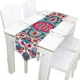 thumbnail image 1 of Coolnut Rectangle Cloth Table Runner, Traditional Pattern Table Cover 13"x70"for Wedding Birthday Holiday, 1 of 5