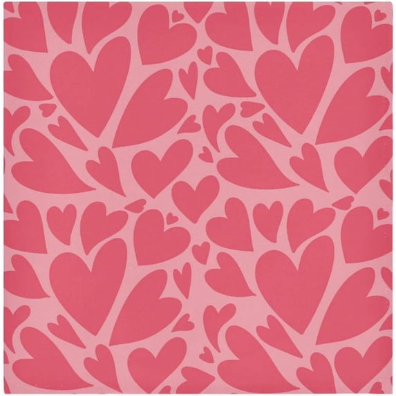 Coolnut Red Loving Heart Cloth Napkins Set of 6, Durable Printed Washable Table Napkins for Valentines, Weddings, Dinners Parties Home Decor, 20 x 20 Inch Washcloth Gift