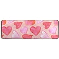 thumbnail image 1 of Coolnut Romantic Heart Printing Area Rug - 2' x 6' Washable Runner Rugs with Rubber Backing - Non Skid Floor Carpet for Indoor Living Room Hallway Kitchen Home Decor Gifts, 1 of 7