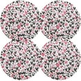 thumbnail image 1 of Coolnut Round Braided Placemats Set of 4,Valentine's Day Heart Washable Dining Table Durable PVC 15 Inch Non-Slip Heat Resistant Place Mats for Table Decor Home Decor, 1 of 7