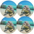 thumbnail image 1 of Coolnut Round Braided Placemats Set of 6,Sea Turtle Washable Dining Table Durable PVC 15 Inch Non-Slip Heat Resistant Place Mats for Table Decor Home Decor, 1 of 7