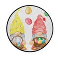 thumbnail image 1 of Coolnut Round Rugs for Living Room, Easter Gnomes Watercolor Illus Non-Slip Coral Velvet Long Runner Rugs, Washable Water Absorbent Mat Carpet for Bedroom Kitchen Kids Room, 1 of 6