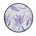 thumbnail image 1 of Coolnut Round Rugs for Living Room, Lavender Watercolor Floral Provence Style Non-Slip Coral Velvet Long Runner Rugs, Washable Water Absorbent Mat Carpet for Bedroom Kitchen Kids Room, 1 of 6