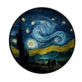 thumbnail image 1 of Coolnut Round Rugs for Living Room, Van Gogh'S Starry Night Reimag Non-Slip Coral Velvet Long Runner Rugs, Washable Water Absorbent Mat Carpet for Bedroom Kitchen Kids Room, 1 of 6