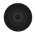 thumbnail image 1 of Coolnut Round Rugs for Living Room, Vector Mystical Boho Backgroun Non-Slip Coral Velvet Long Runner Rugs, Washable Water Absorbent Mat Carpet for Bedroom Kitchen Kids Room, 1 of 6