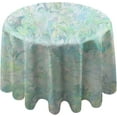 thumbnail image 1 of Coolnut Round Tablecloth Mint Green Pastel Modern Table Cover for Home Decoration Washable Table Cloth for Dinner Picnic 60in, 1 of 5