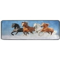 thumbnail image 1 of Coolnut Running Horses Area Rug - 2' x 6' Washable Runner Rugs with Rubber Backing - Non Skid Floor Carpet for Indoor Living Room Hallway Kitchen Home Decor Gifts, 1 of 7