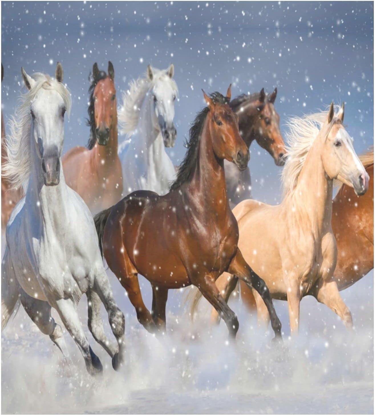 Coolnut Running Horses Dishwasher Cover Door Cover