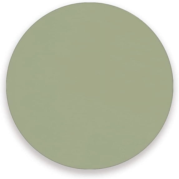 Coolnut Sage Green Solid Color Coaster, Drinks Round Absorbent Stone Set with Ceramic Stone and Cork Base, Tabletop Protection Mats and Cups Place for 4PCS Home Decor