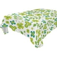 thumbnail image 1 of Coolnut Saint Patrick Clover Tablecloth Rectangle Colorful Table Cloth Large Square Table Cover for Dining Kitchen Party 60"x60" Decor Gift, 1 of 7