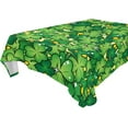 thumbnail image 1 of Coolnut Saint Patrick Clovers Tablecloth Rectangle Colorful Table Cloth Large Square Table Cover for Dining Kitchen Party 54"x54" Decor Gift, 1 of 7