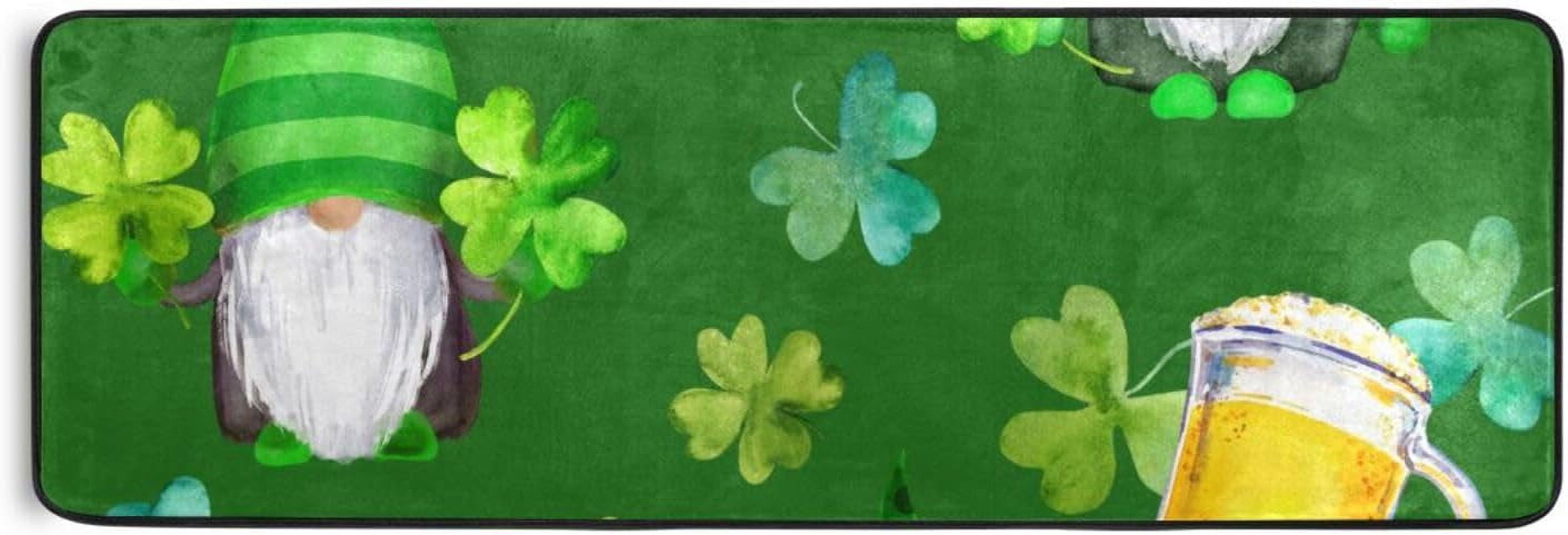 Coolnut Saint Patrick Day Area Rug - 2' x 6' Washable Runner Rugs with ...