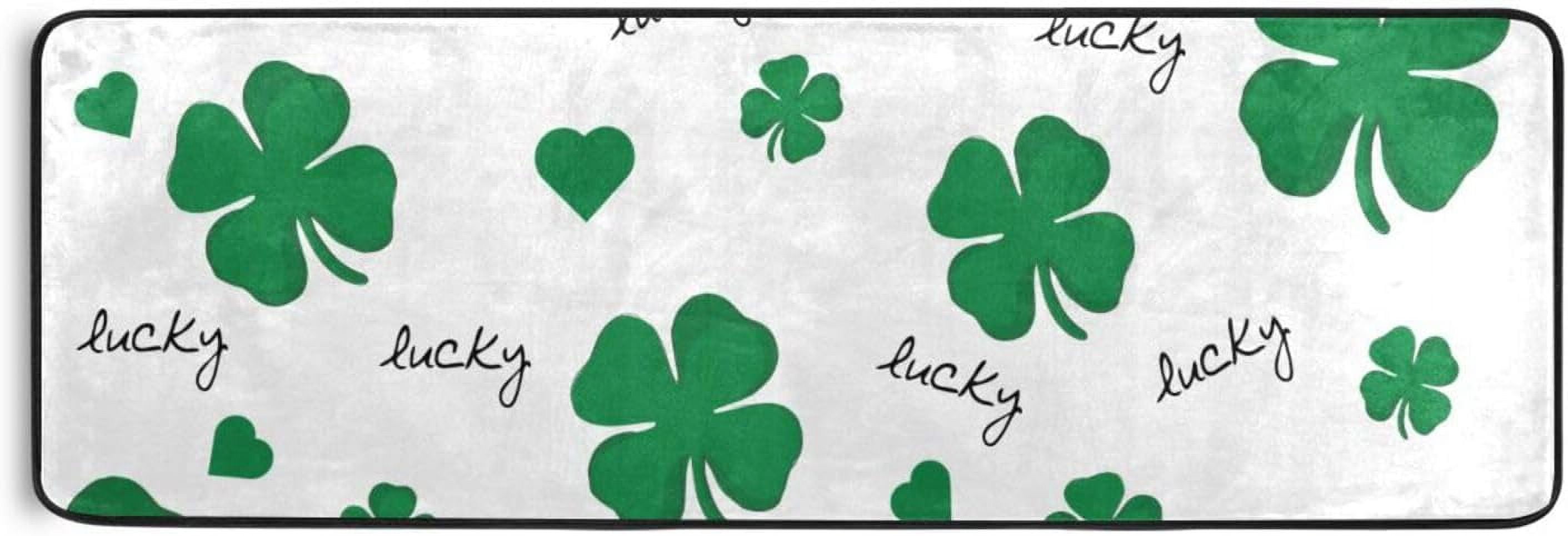 Coolnut Saint Patrick Day Area Rug - 2' x 6' Washable Runner Rugs with ...