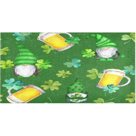 Coolnut Saint Patrick Day Bathroom Rugs Bath Mat 39 x 20 Inch Non-Slip Extra Soft and Absorbent Shaggy Bath Carpet for Tub, Shower, Bathroom Home Decor Gifts