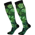 thumbnail image 1 of Coolnut Saint Patricks Green Shamrock Compression Socks for Women&Men Circulation-Best Support for Nurses, Running, Athletic-1 Pairs Gift, 1 of 7