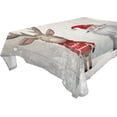 thumbnail image 1 of Coolnut Santa in A Sleigh Rectangle Tablecloth Waterproof Polyester Table Clothative Stain Resistant & Wrinkle Resistant Washable Table Cover for Dining Table/Party/Camping 54x57 Inch Decor Gift, 1 of 7