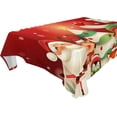 thumbnail image 1 of Coolnut Santa Claus Tablecloth, Waterproof Washable Polyester Square Table Cover, Durable Tablecloth for Kitchen Dining Table Party Decor, 54"x54", 1 of 7