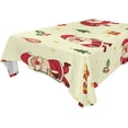 thumbnail image 1 of Coolnut Santa Claus Tablecloth, Waterproof Washable Polyester Square Table Cover, Durable Tablecloth for Kitchen Dining Table Party Decor, 60"X 90", 1 of 7