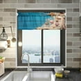 thumbnail image 1 of Coolnut Sea Shell Windows Valance Curtains, 54x18in Double Layer Short Blackout Window Topper Treatment for Bathroom,Kitchen,Living Room,Cafe Decor,1 Panel, 1 of 6