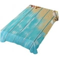 thumbnail image 1 of Coolnut Sea Shells on Blue Wooden Tablecloth 60" x 108" Rectangle Table Cloth Stain-Resistant Dining Table Cover for Home Dinner Party House Decor, 1 of 7
