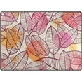 thumbnail image 1 of Coolnut Seamless Pattern Foliage Area Rug Carpet, Light Weight Polyester Floor Mat Kids Playing Mat for Living Room Bedroom , 7' x 5' (80 x 58 in), 1 of 6