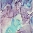 thumbnail image 1 of Coolnut Set of 1 Blue Purple Marble Satin Napkin Square 20 Inches Table Napkins Soft Smooth Decorative Napkins for Wedding Banquet Party Decoration, 1 of 6