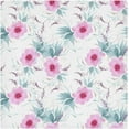 thumbnail image 1 of Coolnut Set of 1 Peony Wildflowers Satin Napkin Square 20 Inches Table Napkins Soft Smooth Decorative Napkins for Wedding Banquet Party Decoration, 1 of 6