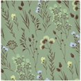 thumbnail image 1 of Coolnut Set of 1 Wildflowers Satin Napkin Square 20 Inches Table Napkins Soft Smooth Decorative Napkins for Wedding Banquet Party Decoration, 1 of 6