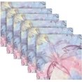 thumbnail image 1 of Coolnut Set of 6 Gladiolus Flowers Napkins Cloth Napkins 20"x20", Washable Polyester Dinner Napkins for Parties, Wedding, Restaurant, 1 of 6