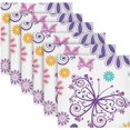 thumbnail image 1 of Coolnut Set of 6 Lace Colorful Butterflies Napkins Cloth Napkins 20"x20", Washable Polyester Dinner Napkins for Parties, Wedding, Restaurant, 1 of 6