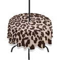 thumbnail image 1 of Coolnut Sexy Leopard Print 60" Round Tablecloth with Zipper Umbrella Hole, Washable Spillproof Table Cloth Decorative for Picnic,Camping,Indoor and Outdoor, 1 of 7