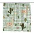 thumbnail image 1 of Coolnut Shower Curtain Set with Hooks Alpaca with Cacti Hearts and Dots Polyester Waterproof Bath Curtain for Bathroom Bathtubs Decor 60 x 72 Inches, 1 of 6
